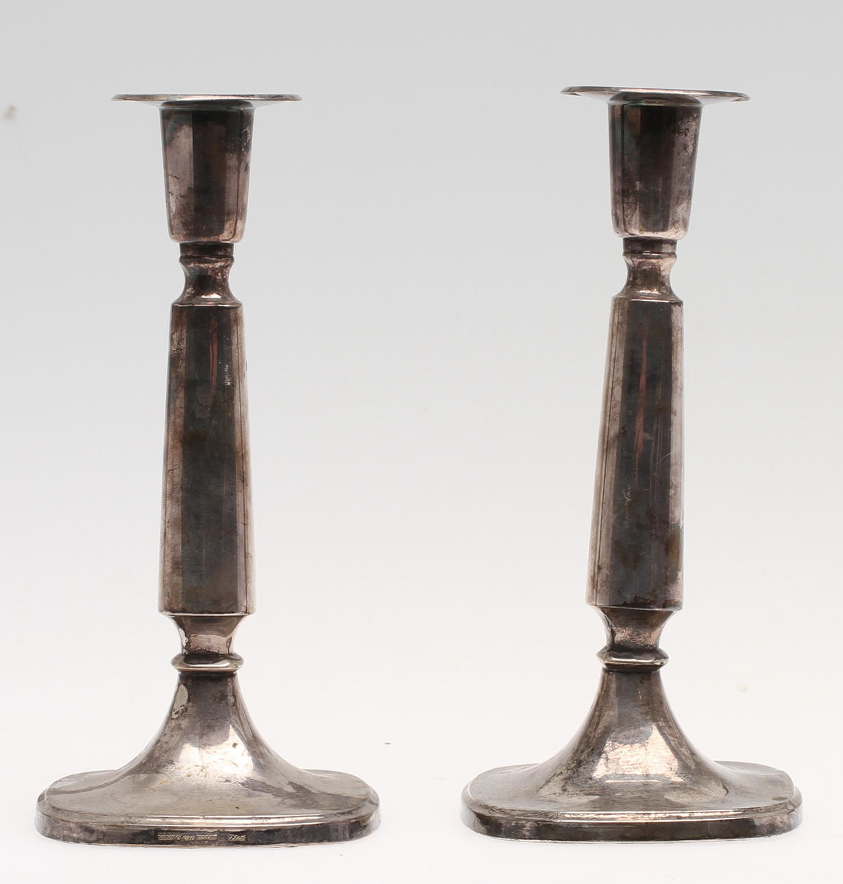 LJUSSTAKAR, 1 par, silver, T Eldh, Ceson, 1982.