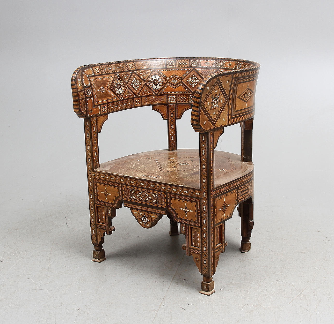 KARMSTOL, orientalisk, 1800/1900-tal.