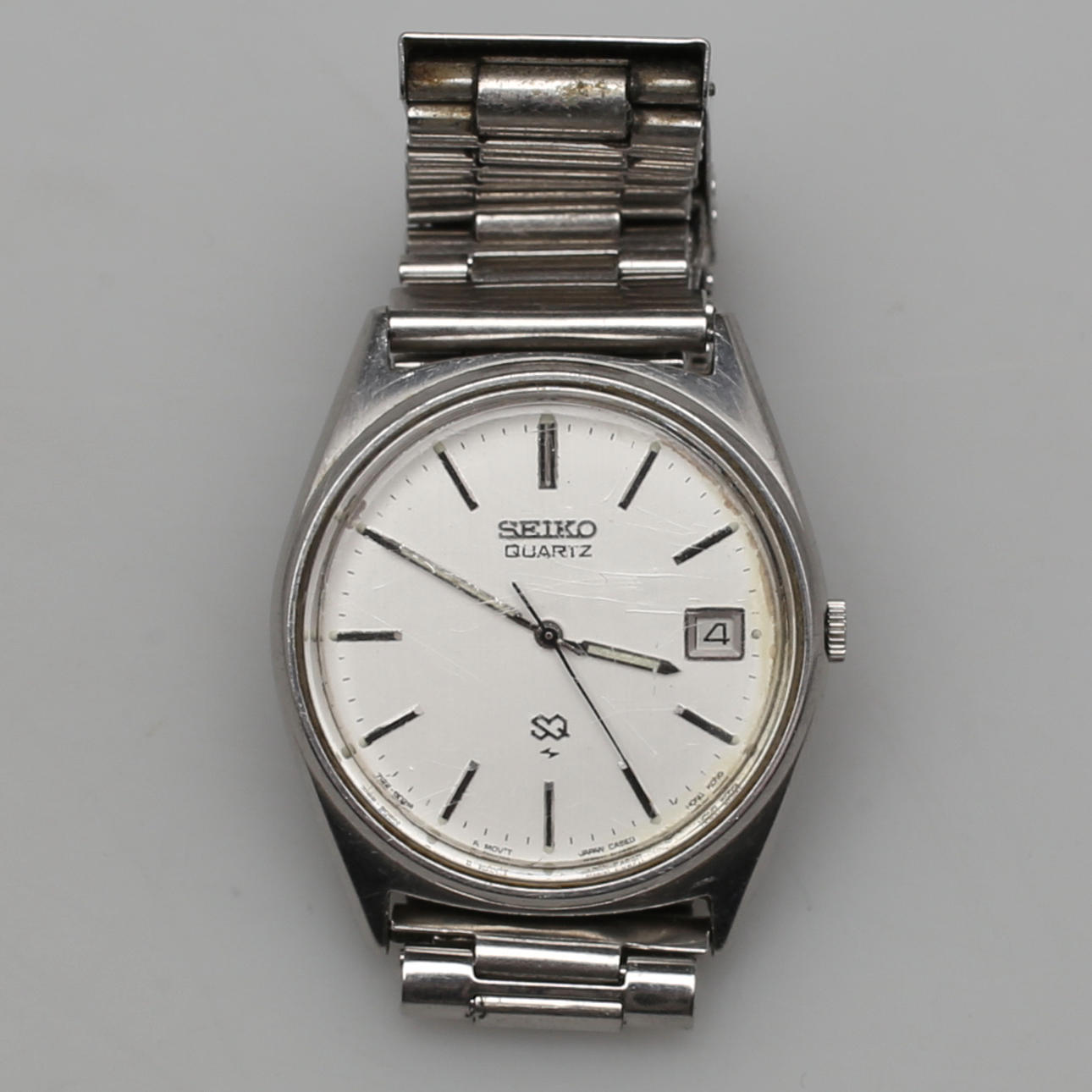Wristwatch ,, Seiko with date display, 1970s / 80s.