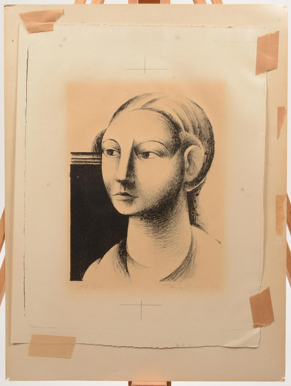 TOMMY ÖSTMAR. Model. Lithograph.