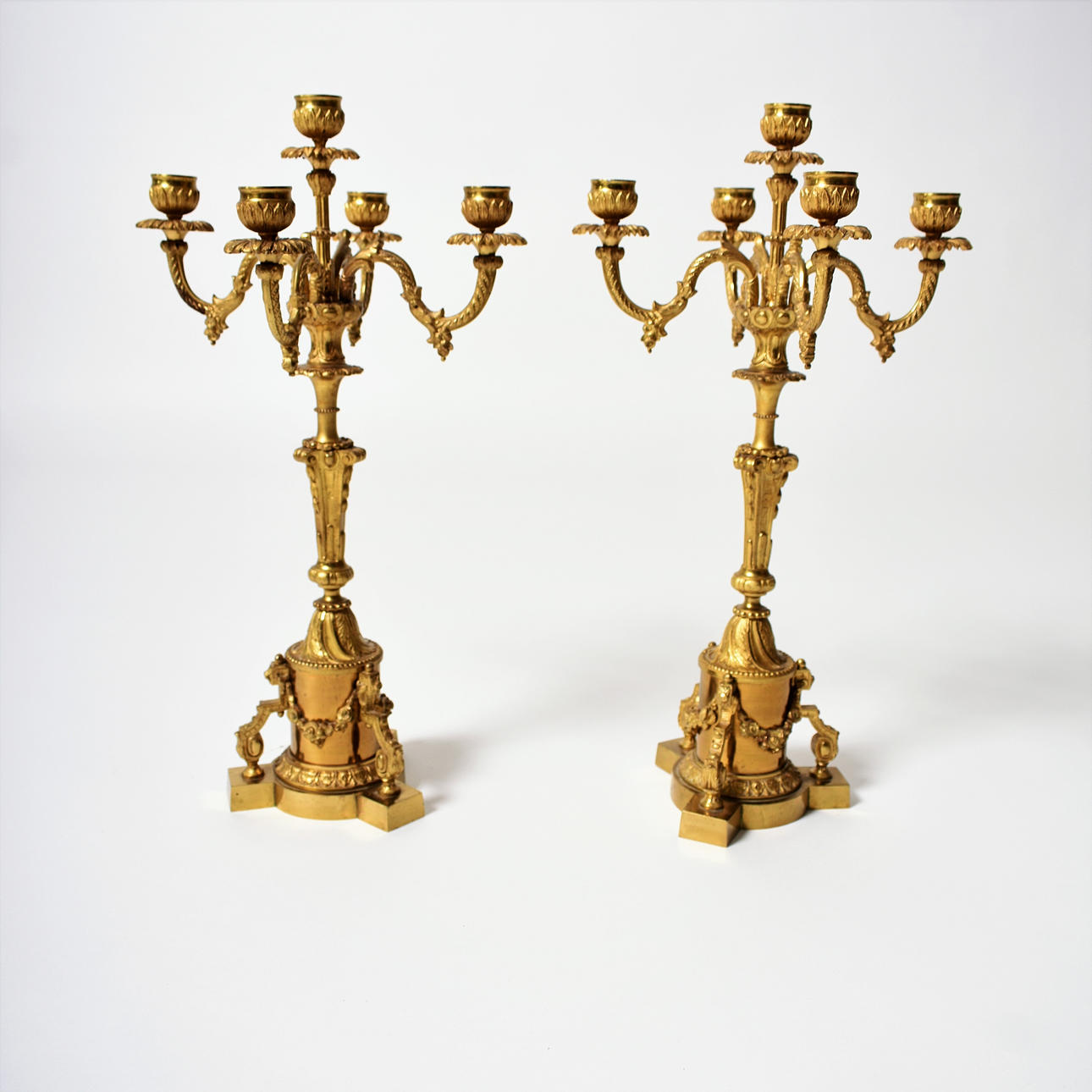 KANDELABER 1 par empirestil, 1900 tal.