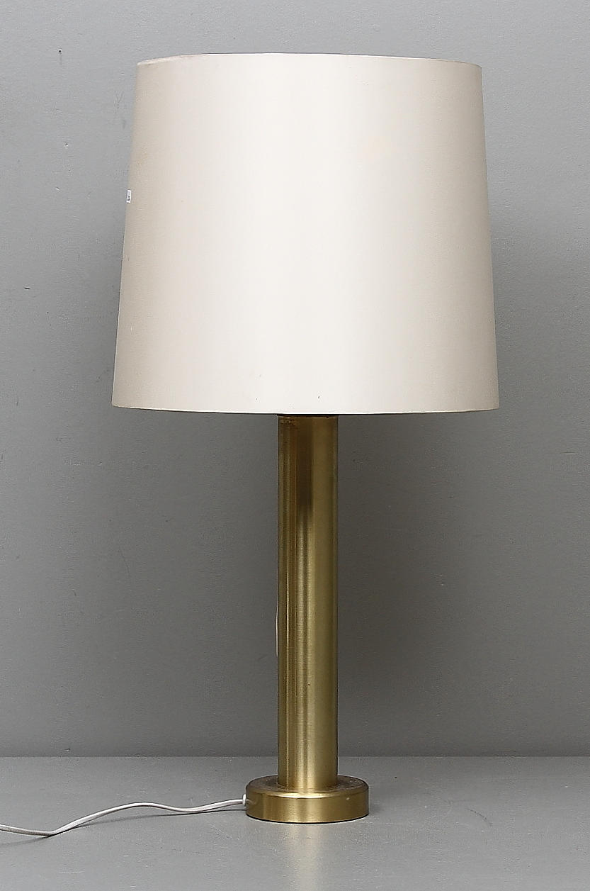 BORDSLAMPA, mässing, 1900-talets andra hälft.