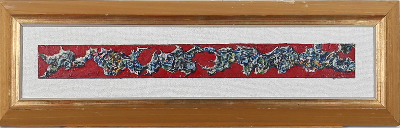 GEORGE IVAN VINCZE. Komposition. Mix Media. Signerad Vincze.