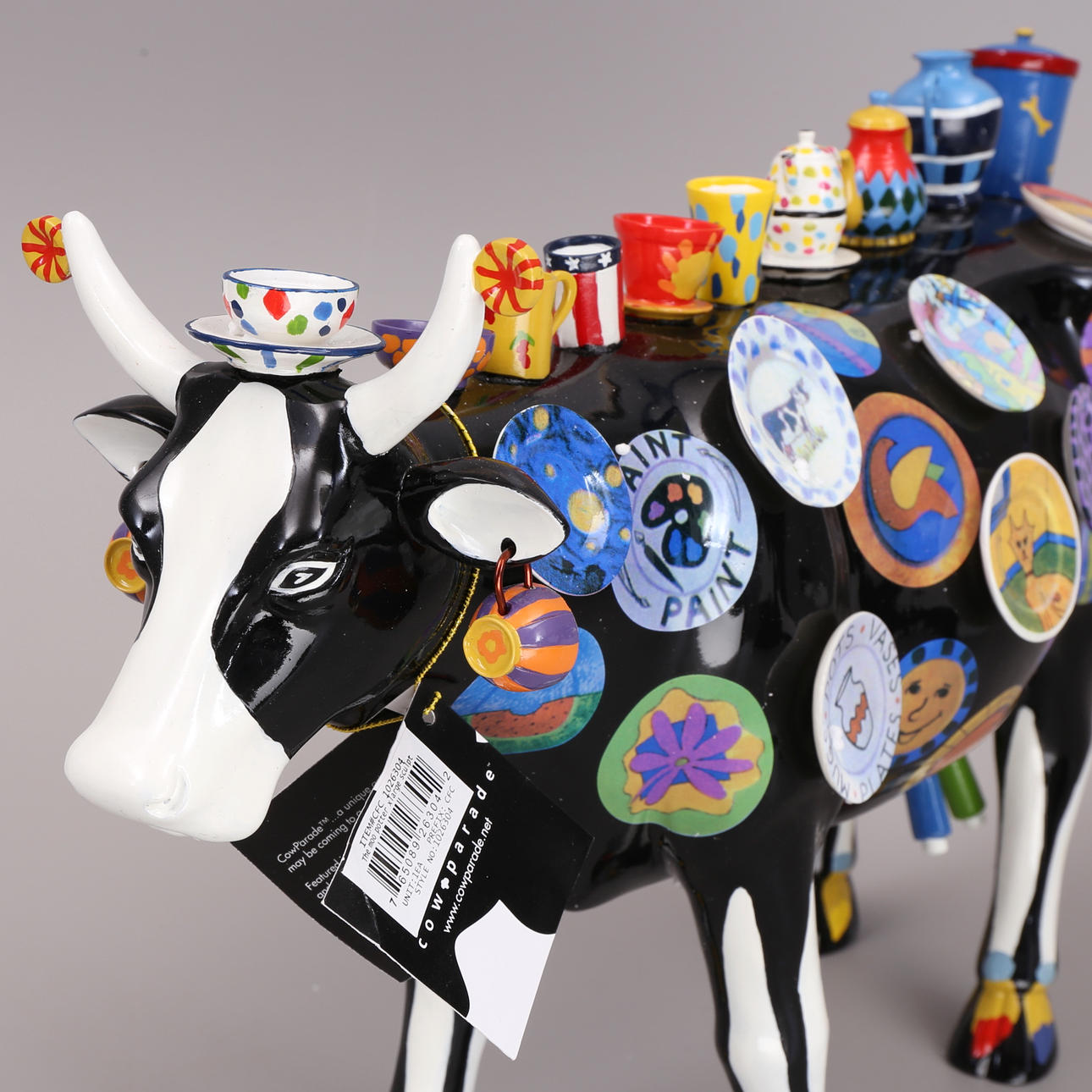 FIGURE, plasticine, "Mo Potter", Cow Parade, 2001.