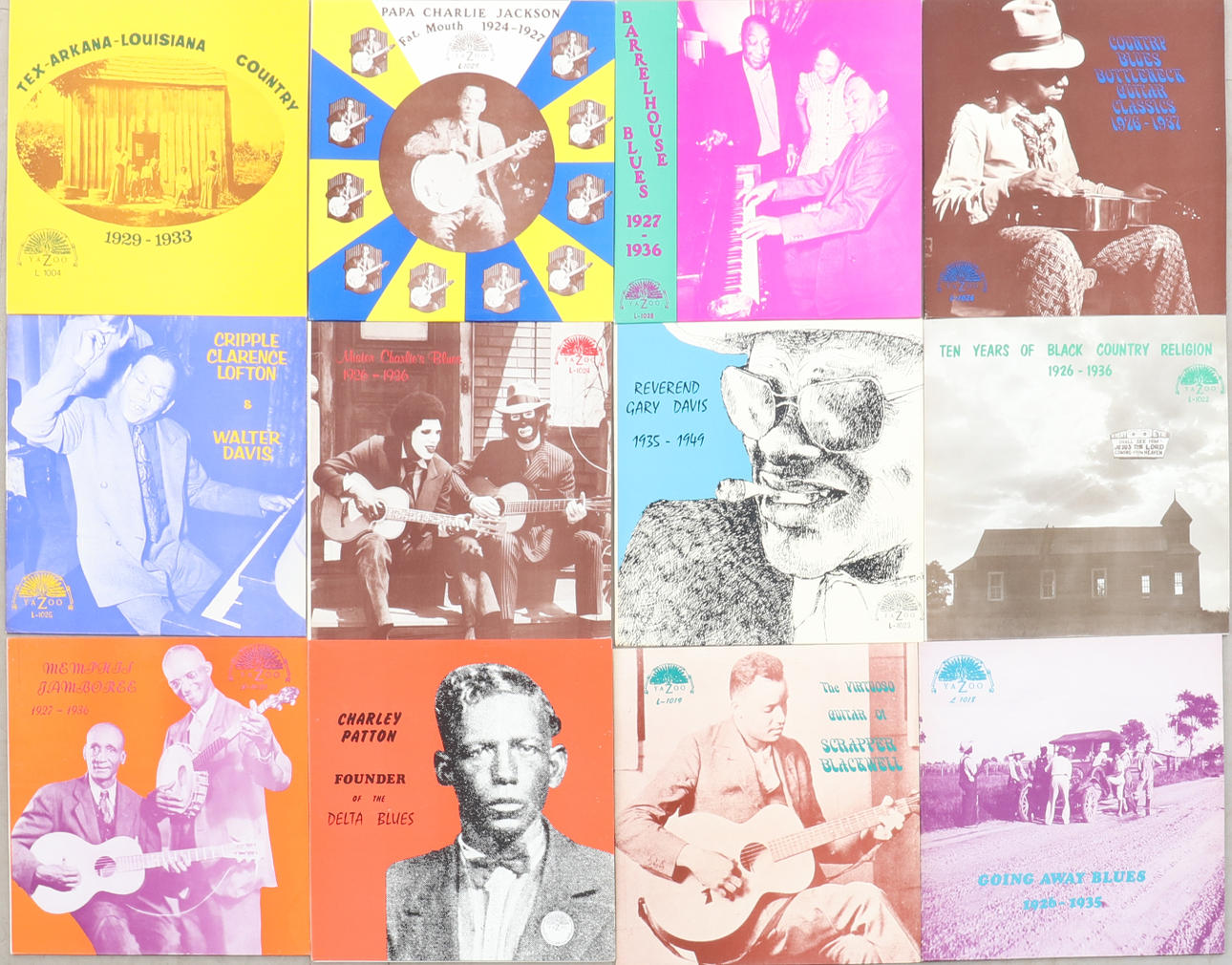 VINYL RECORDS, 12 pieces, Blues.