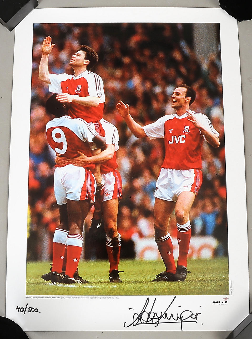 PHOTO WITH AUTOGRAPH, Anders Limpar, Starpix.