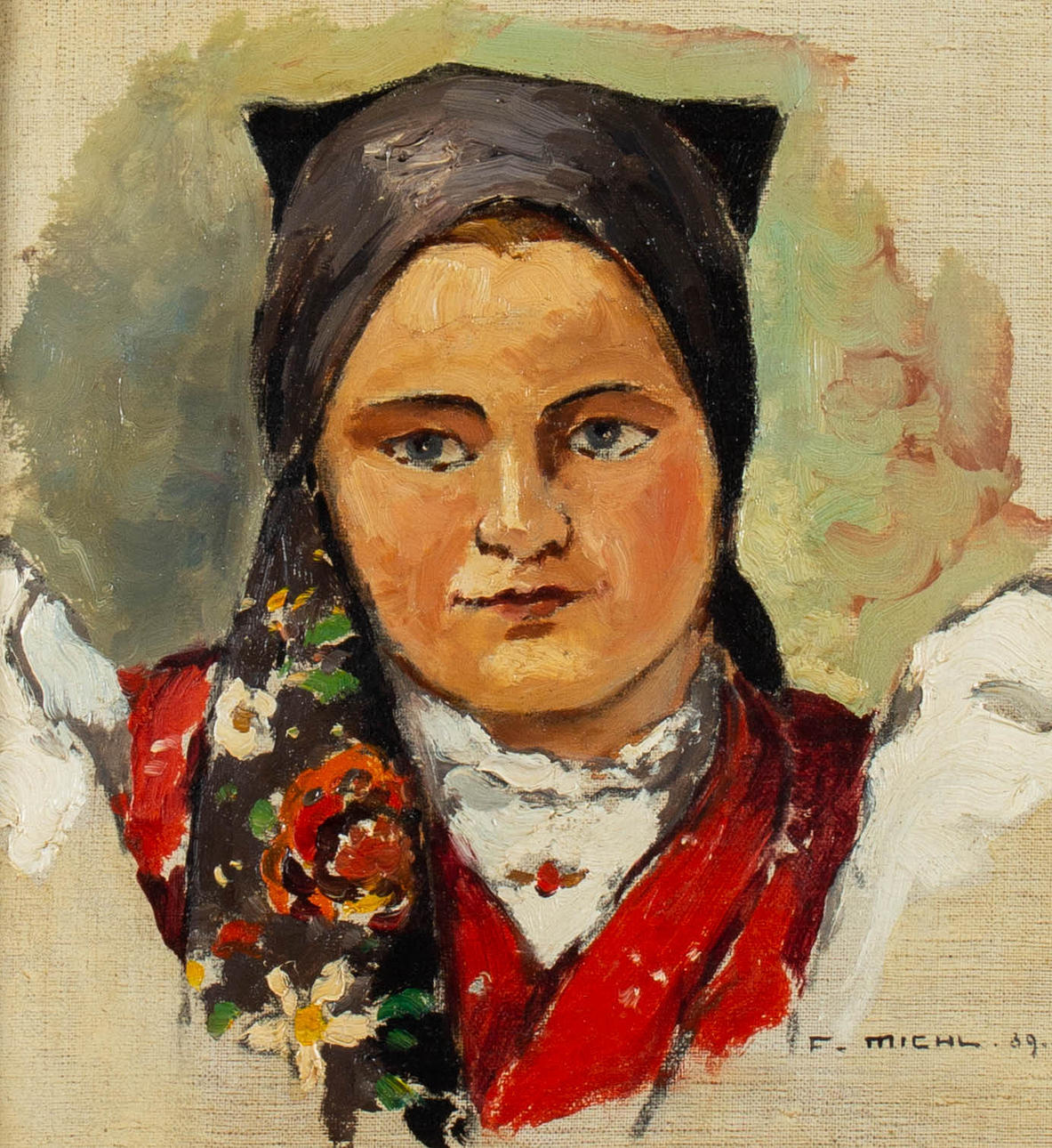 FRANTISEK MICHL (1901-1977). retrato.