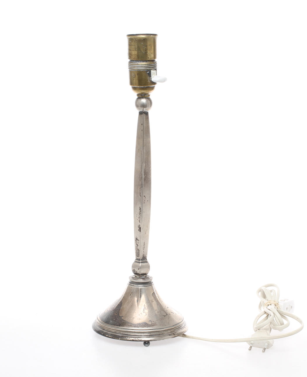 BORDSLAMPA, silver, C G Hallberg, Stockholm, 1932.