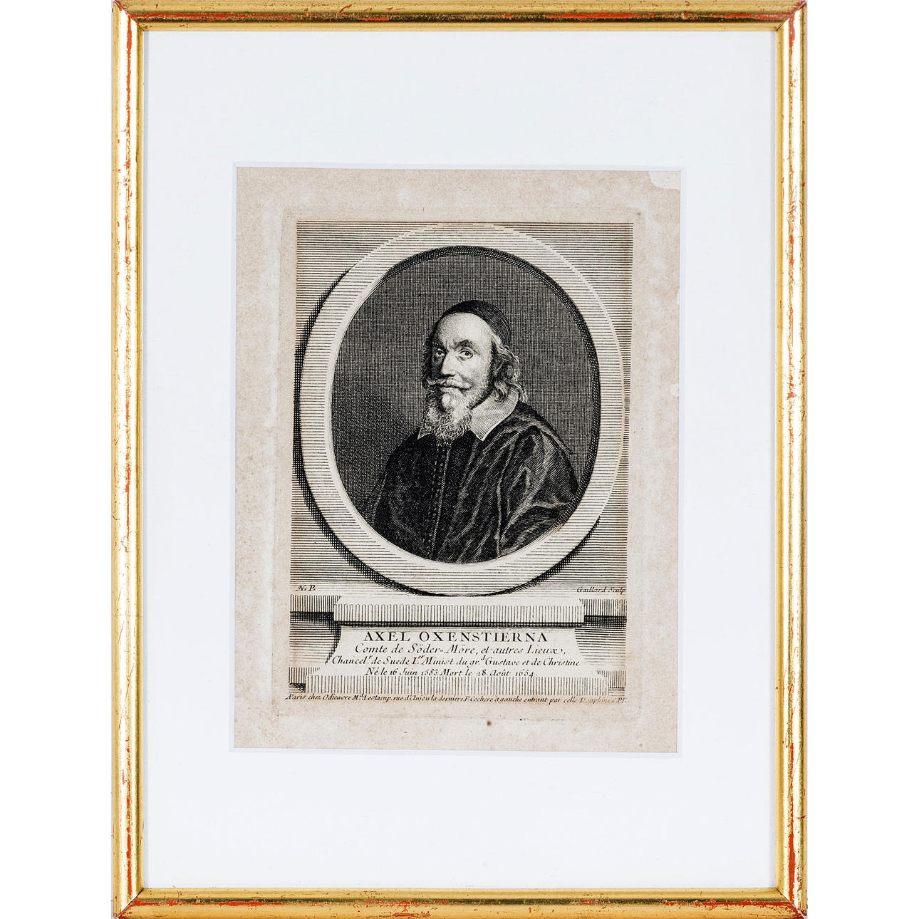 KOPPARSTICK, "Axel Oxenstierna, Comte de Söder-Möre...", 1700-tal.