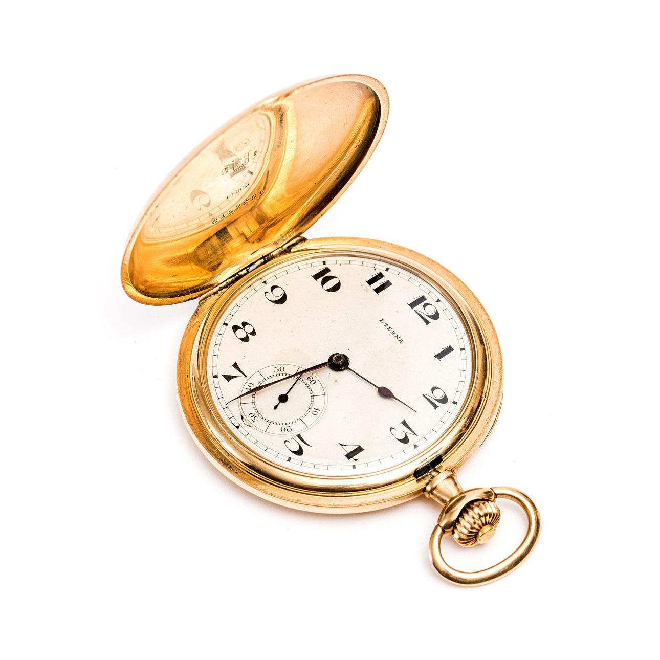 ETERNA, pocket watch, 14K gold.