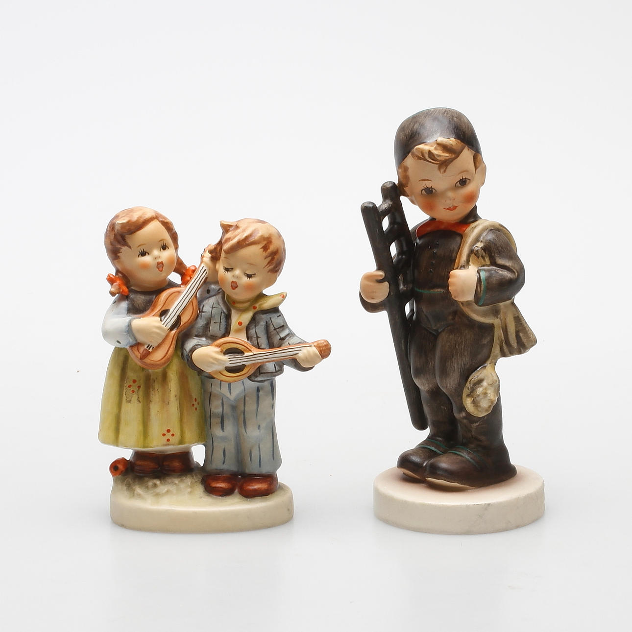 FIGURINER, 2 st, porslin, MJ Hummel, Goebel, Tyskland.