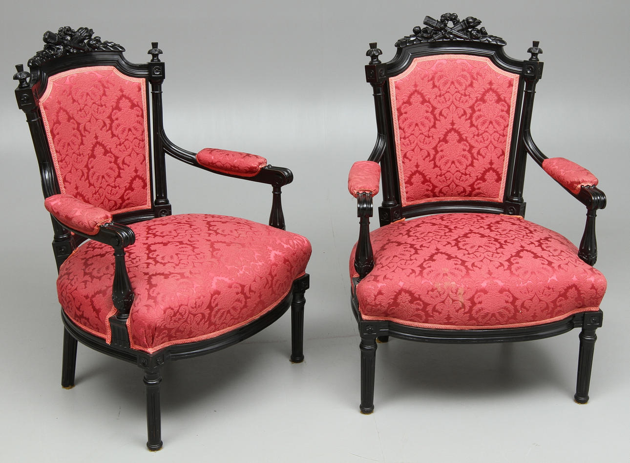 KARMSTOLAR, 1 par, Louis seize-stil, 1900-tal.