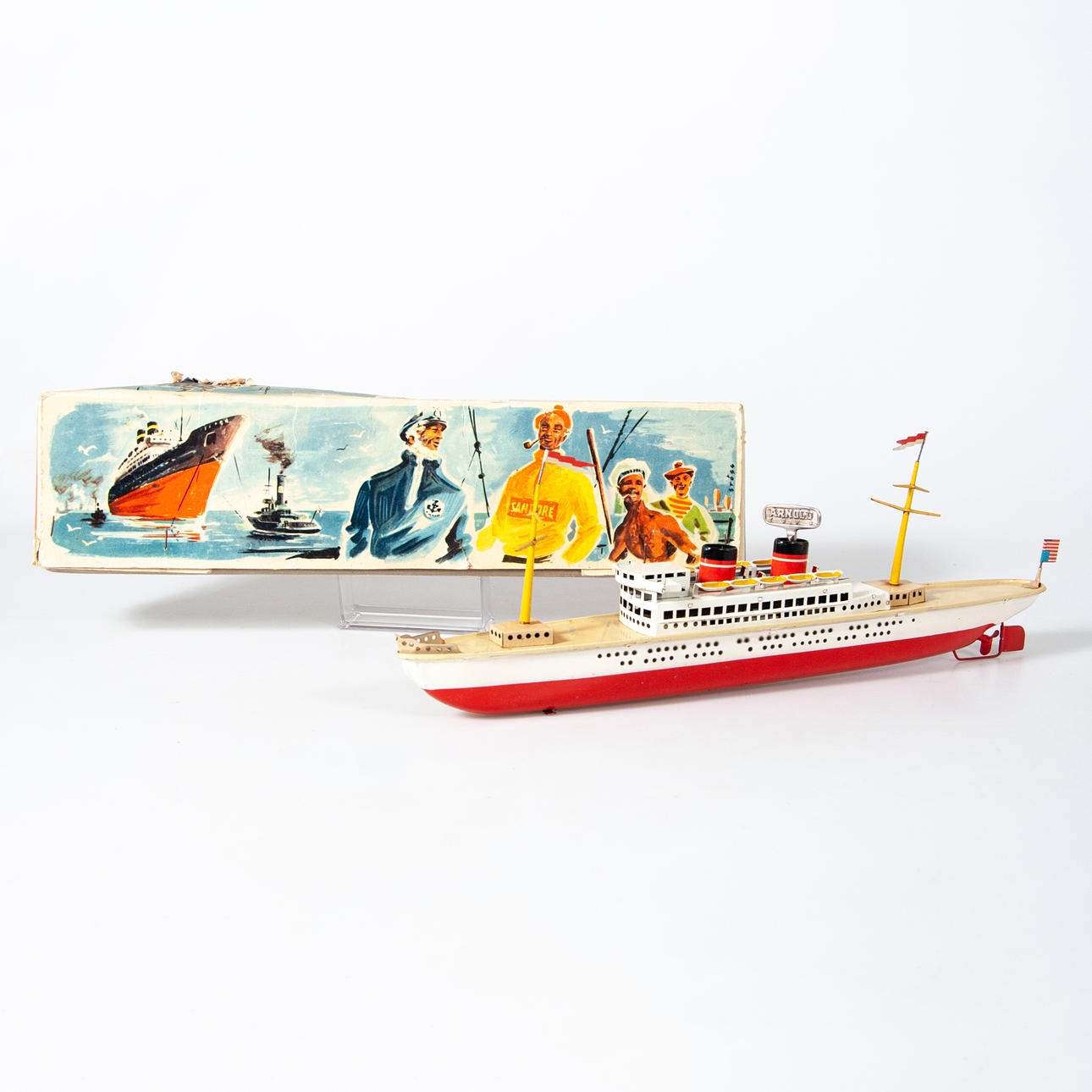 Arnold. Schiff, Blech, Originalkarton.