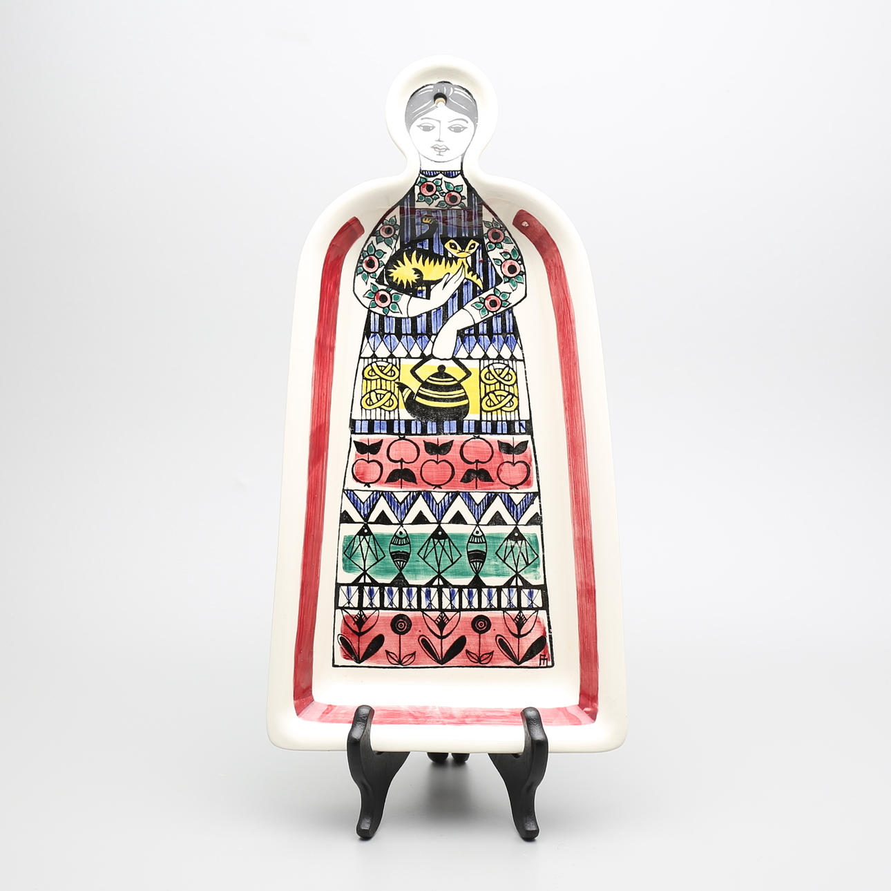 UPPLÄGGNINGSFAT/VÄGGPLAKETT, "Janssons Frestelse", Anita Nylund, Jie Gantofta.