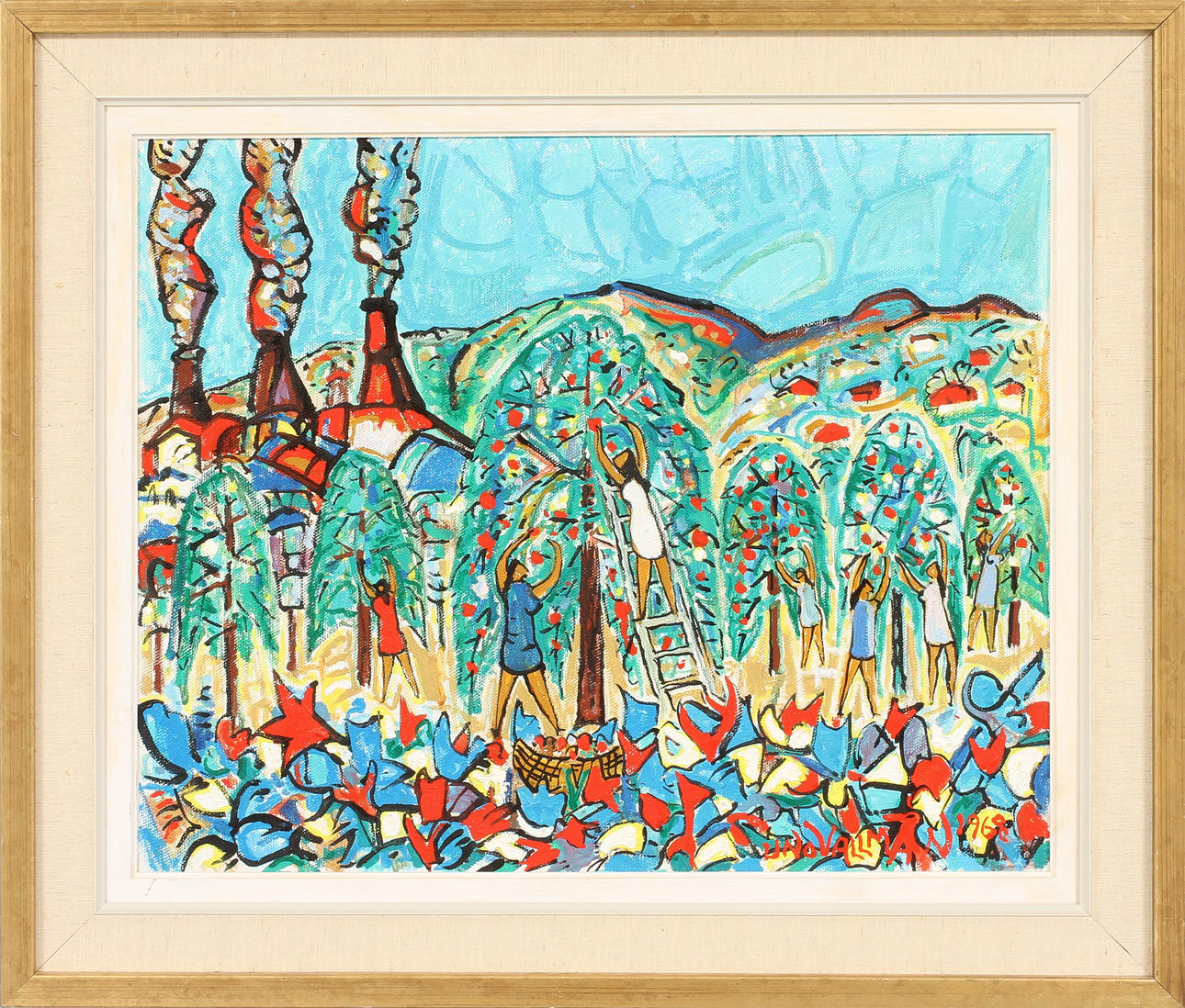 UNO VALLMAN, olja på duk, sign o dat 1968.