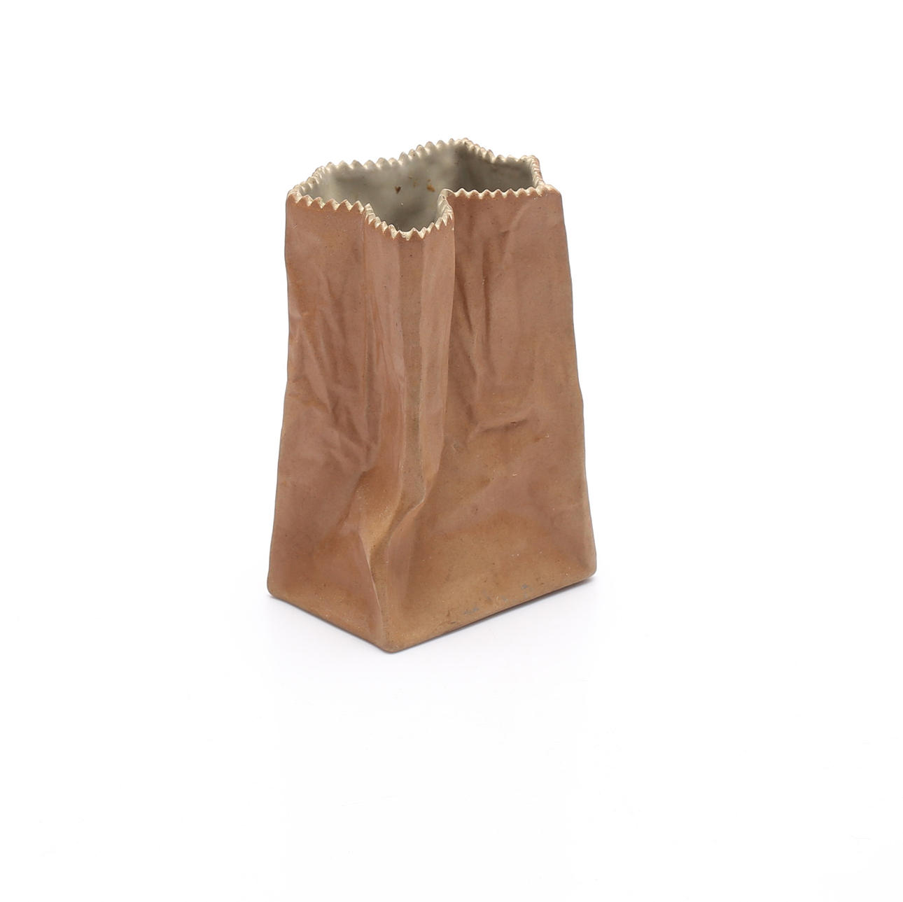 VASE, Keramik. "Papiertüte", Tapio Wirkkala, Rosenthal.