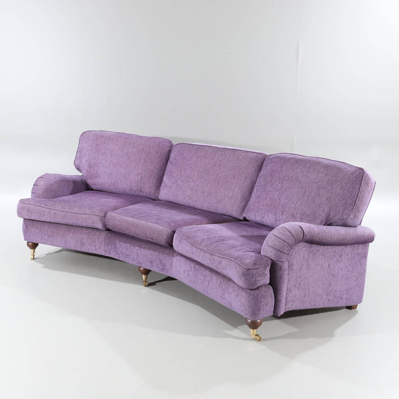 SOFA, Howard model, purple textile upholstery.