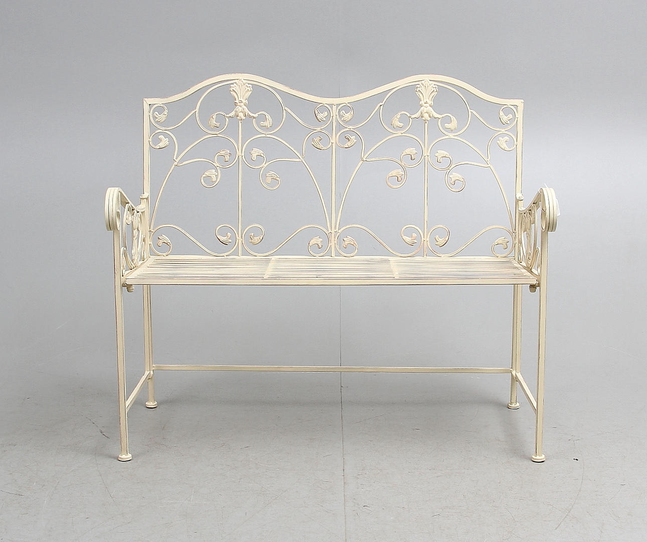 TRÄDGÅRDSSOFFA, vit, metall, 2000-tal.