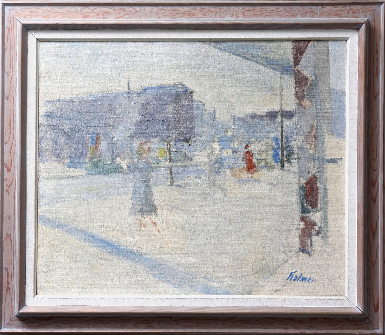 FRITZ HOLMÉR. Olja på duk.