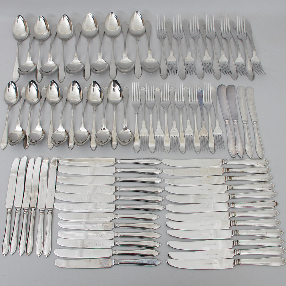 BESTICKUPPSÄTTNING, "Svensk spets", rostfritt stål.