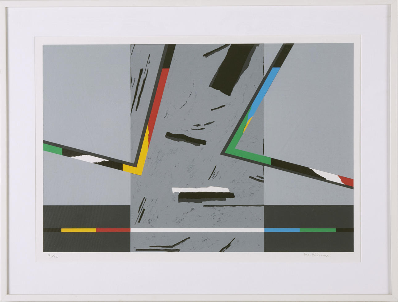 NILS KÖLER. color lithograph, signed and numbered 71/75.