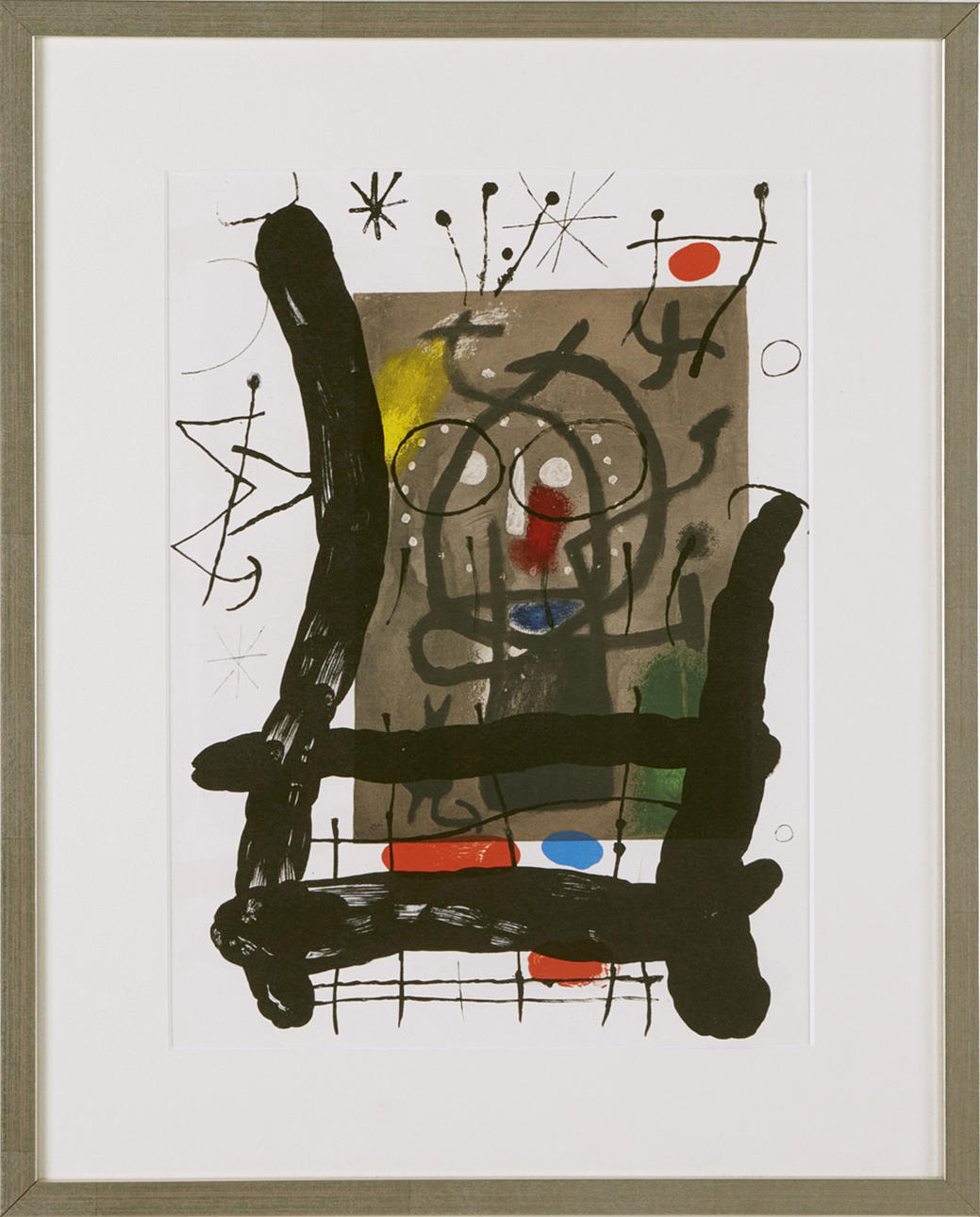 JOAN MIRÓ. EFTER. Komposition, färglitografi, ej signerad.