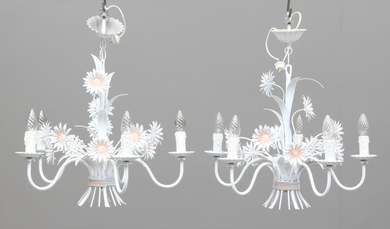 TAKLAMPOR 1 par, metall, 1900/2000-tal.