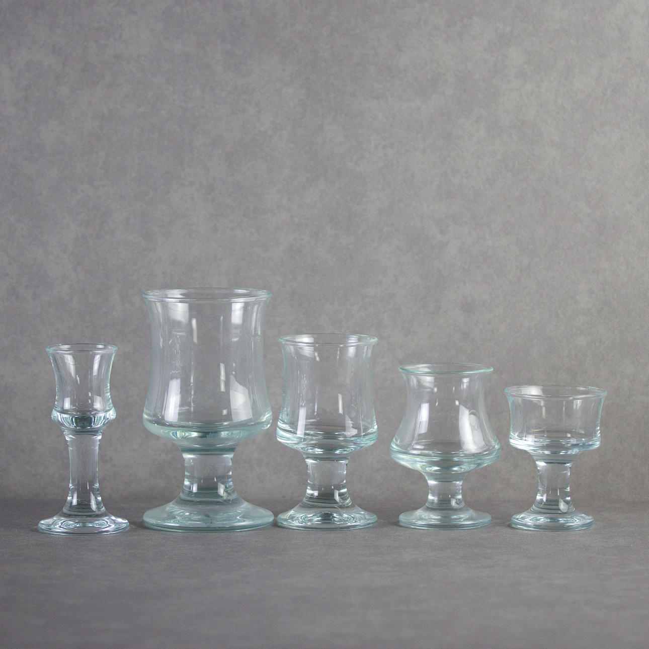 GLAS, 25 stykker, "Skibsglas", Per Lütken, Holmegaard, Danmark.