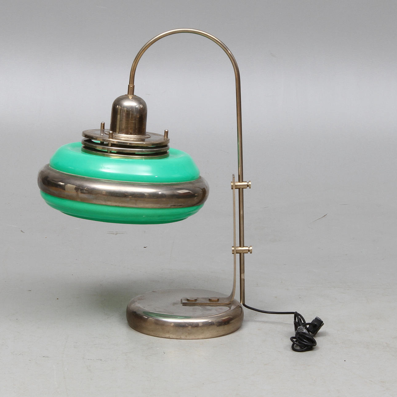 BORSLAMPA, metall och plast, 1970-tal.