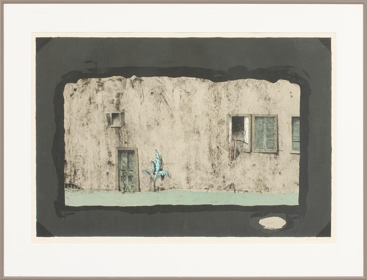 BENGT MOBERG, litografi, sign, E.A.