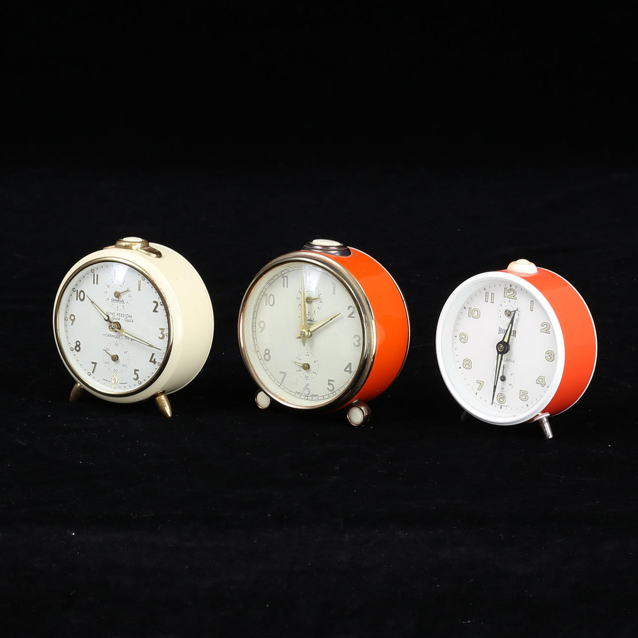 WECKER, 3 Stk., Wehrle, Hower, Diahl.