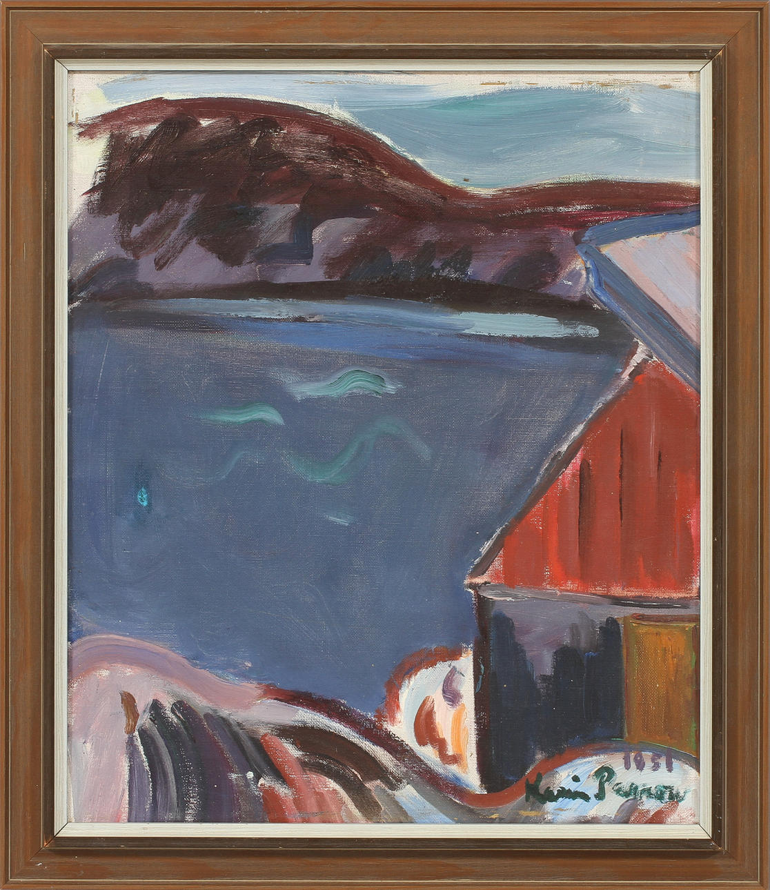 KARIN PARROW, olja på duk, sign o dat 1951.