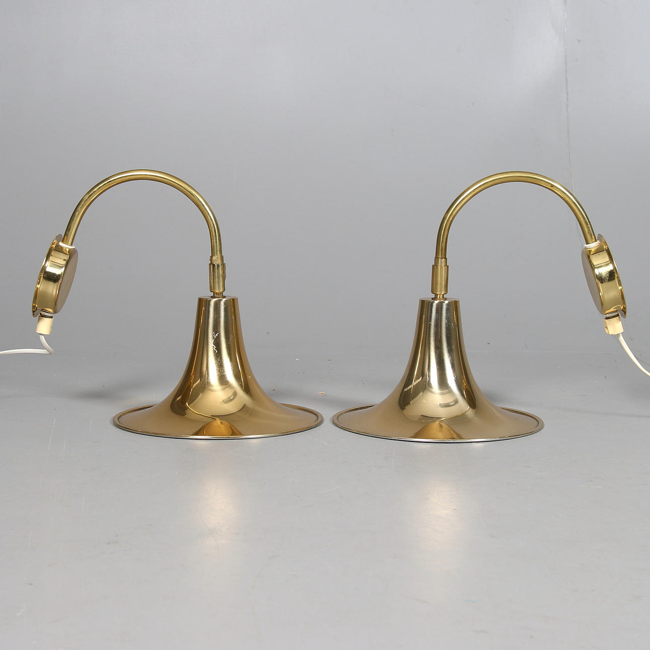 VÄGGLAMPOR, 1 par, Börje Claes, OMI. 1900-talets andra hälft.