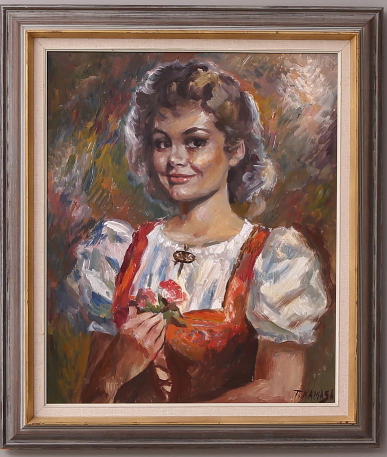 TADEUSZ KAMASA. olja på duk, sign.