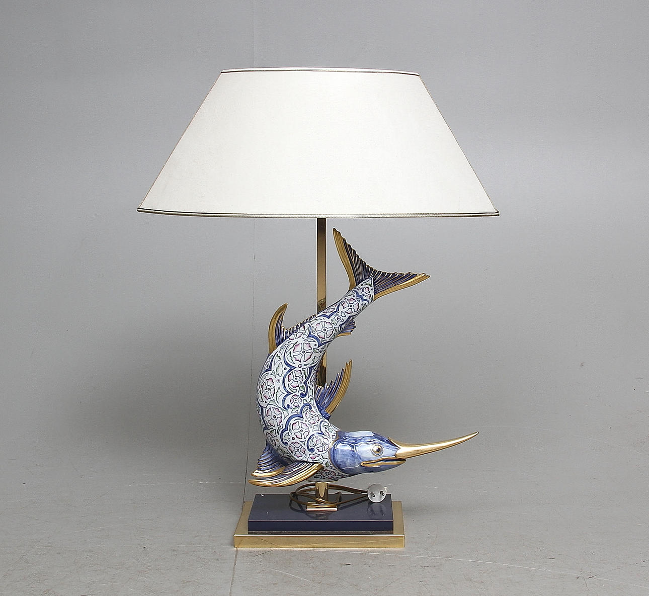 BORDSLAMPA, keramik och metall, Manifattura Artistica Le Porcellane, 1900/2000-tal.