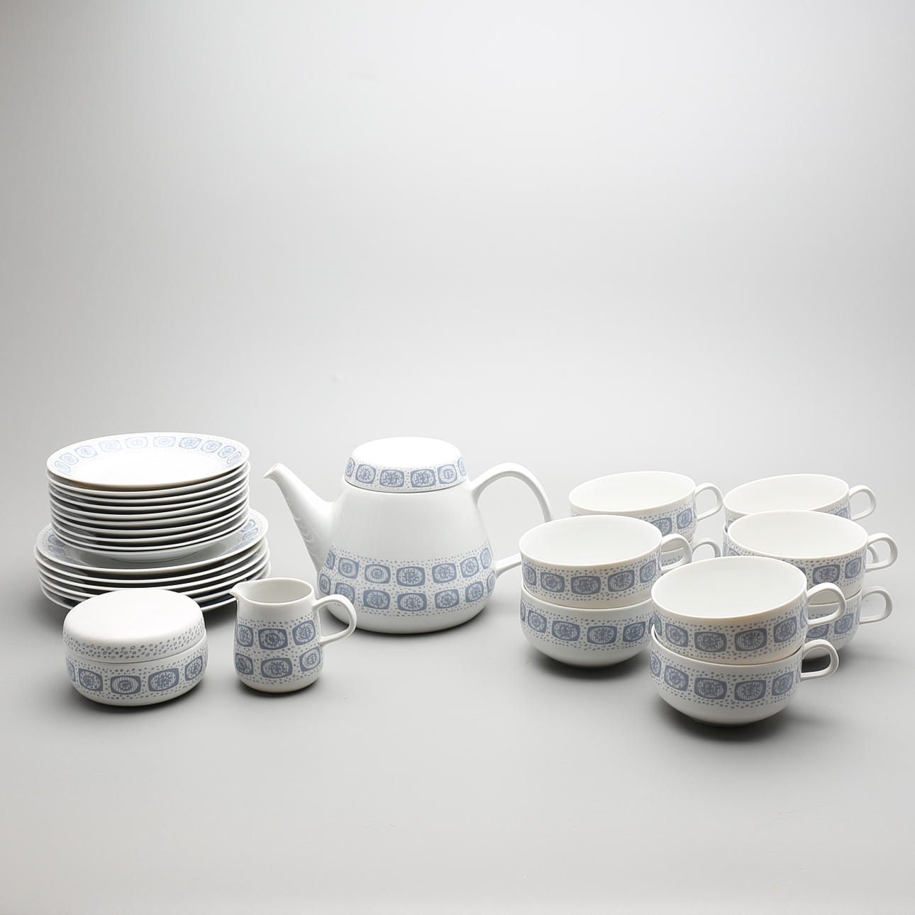 TESERVIS, 29 delar, "Sigill", Carl Harry Stålhane, Rörstrand.