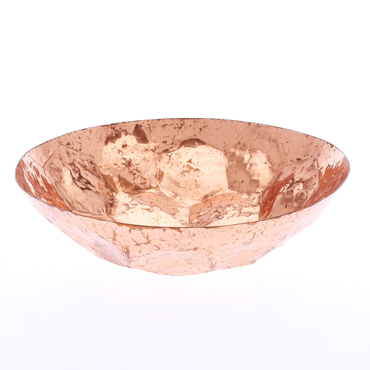 TOM DICKSON. "Hex", bowl, hammered copper.