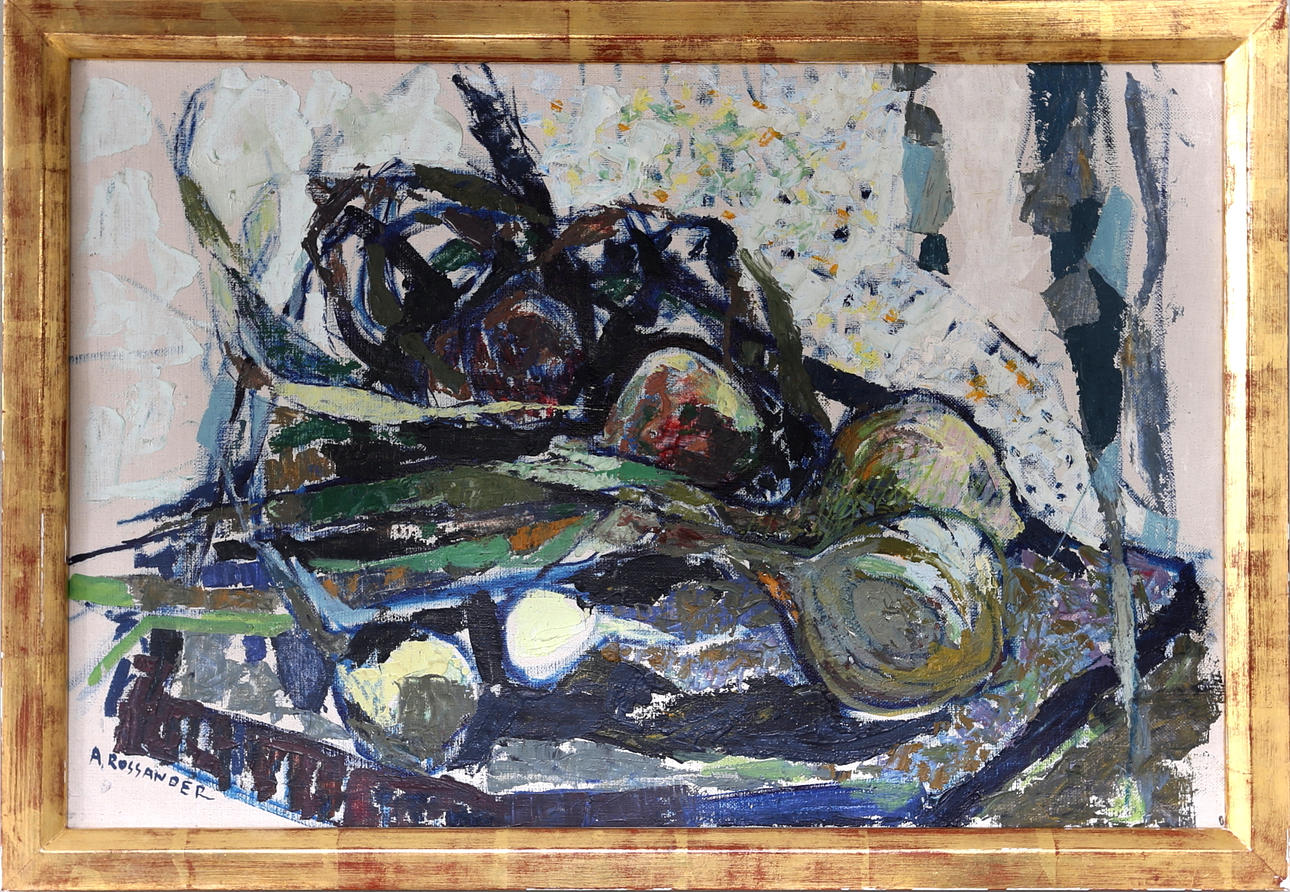 ARMAND ROSSANDER. Lökar, olja på duk, signerad A Rossander.