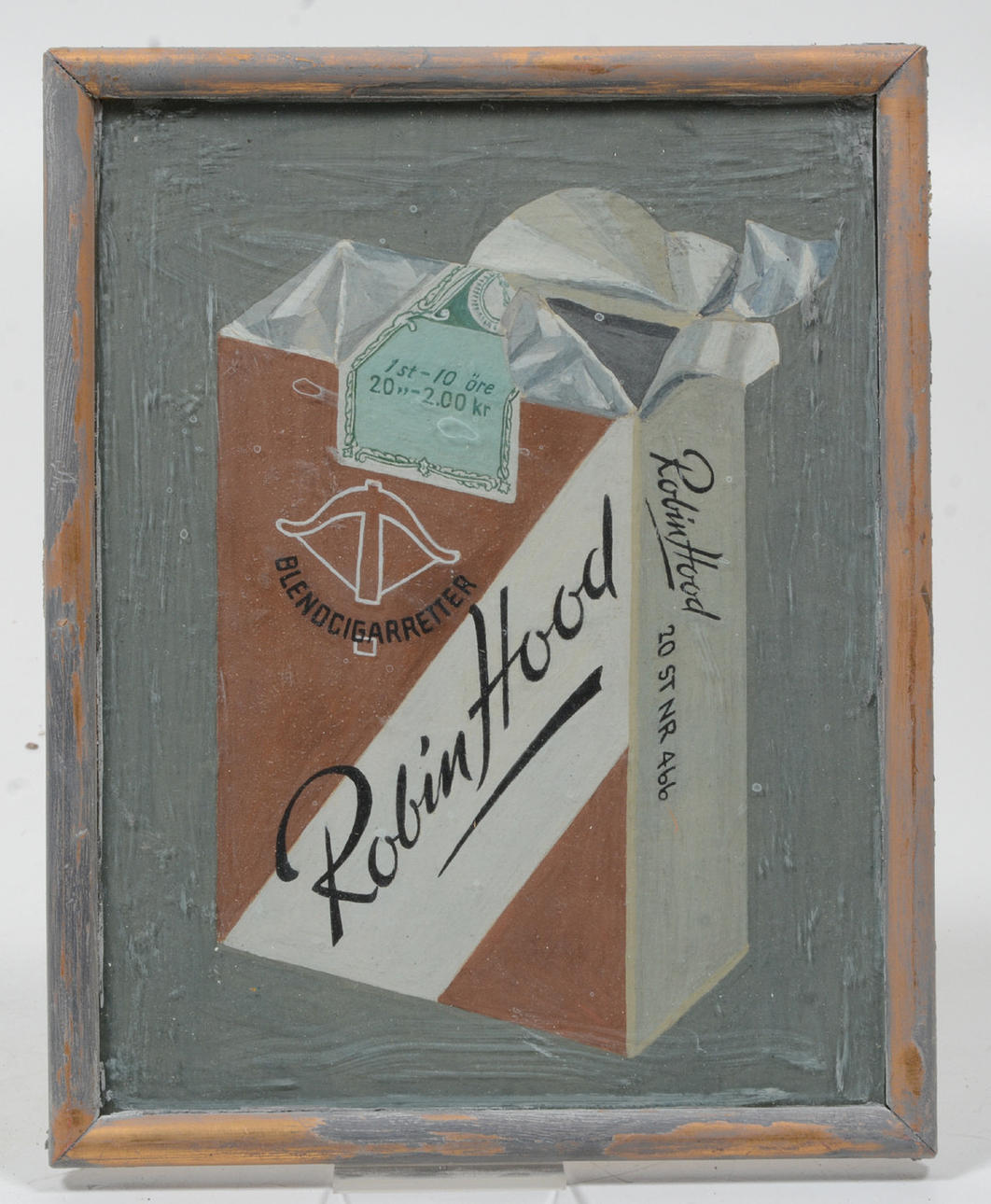 BO SÄLLSTRÖM. Painting. "Robin Hood Blend Cigarettes".