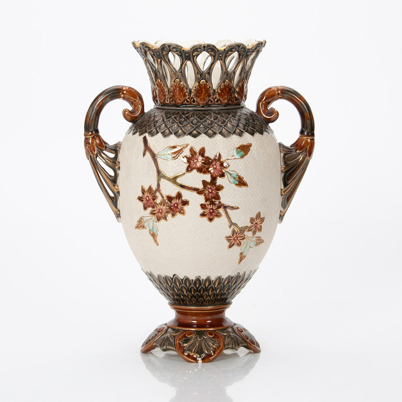 VAS, majolika, Rörstrand, sent 1800-tal.