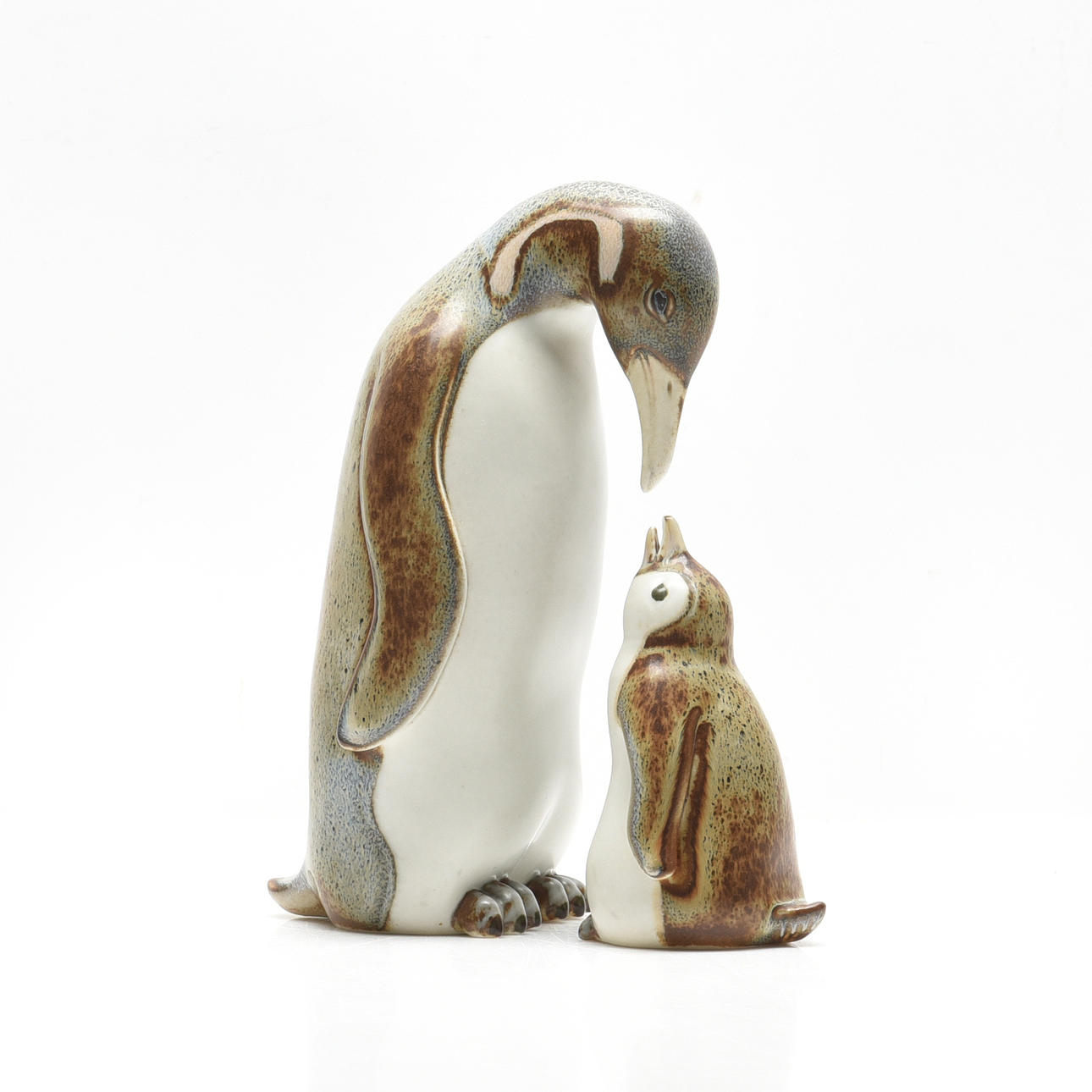 GUNNAR NYLUND. Figuriner, 1 par pigviner.