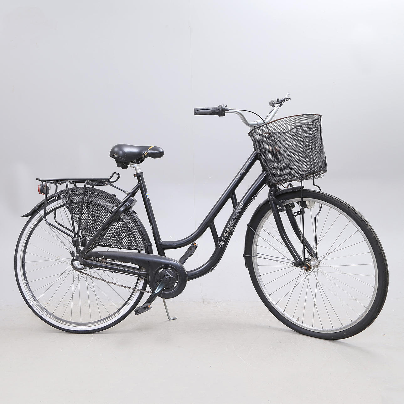 CYKEL, Aspö, Siljan, svart, dam.