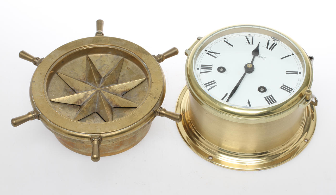 SKEPPSKLOCKA, Schatz och ASKOPP, mässing, 1900-tal.