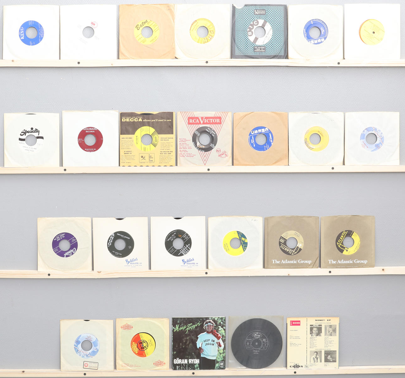 SINGLAR, 7-tum, 25 st, Rock.