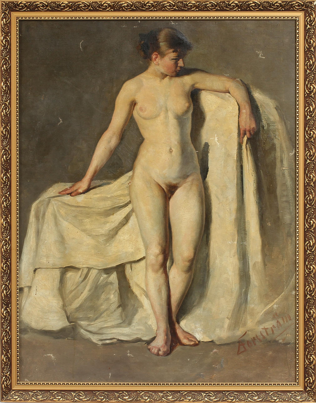 EDVARD FORSSTRÖM, olja på duk, sign.