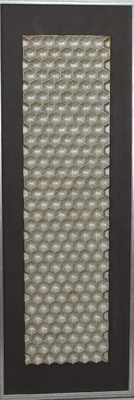 OIDENTIFIERAD KONSTNÄR. Metallrelief, inramad, osignerad.