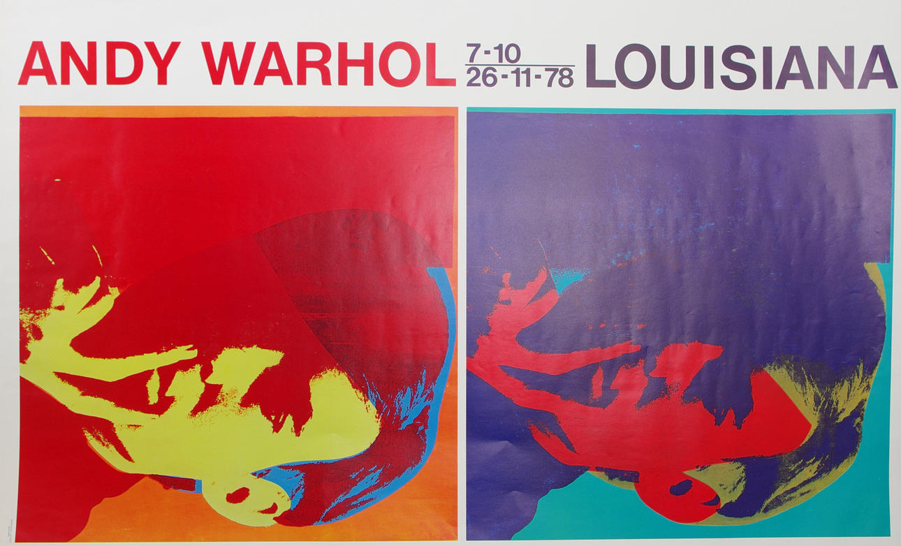 ANDY WARHOL. Ausstellungsplakat, Louisiana.