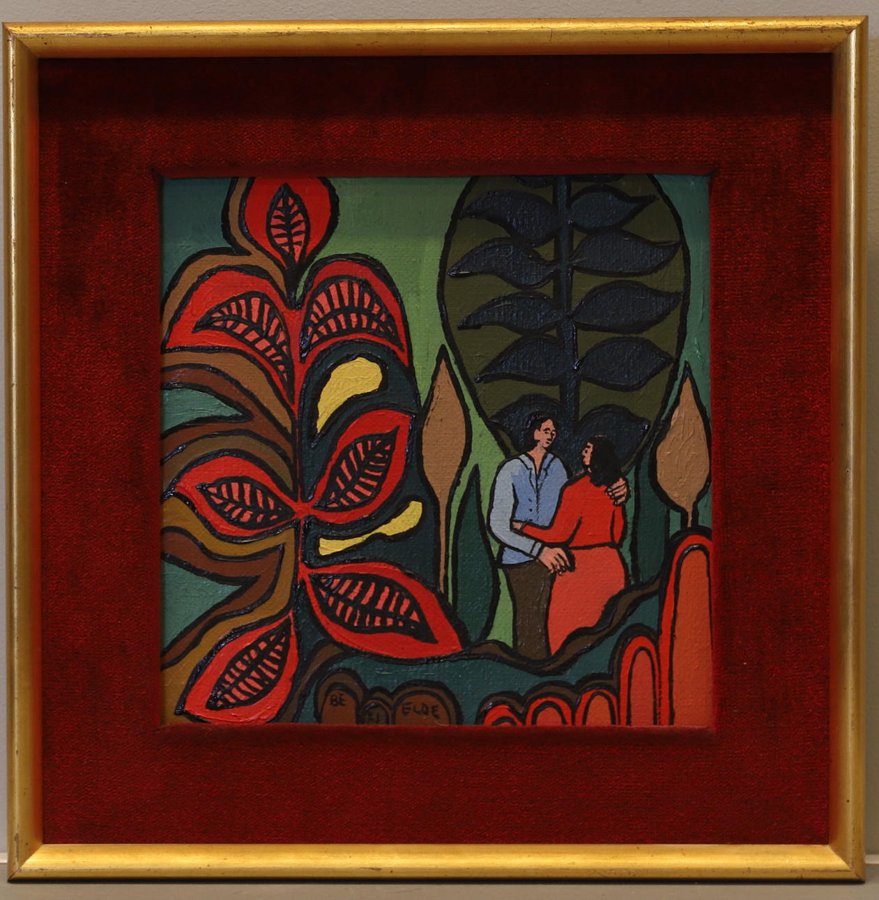 BENGT ELDE. olja på duk.