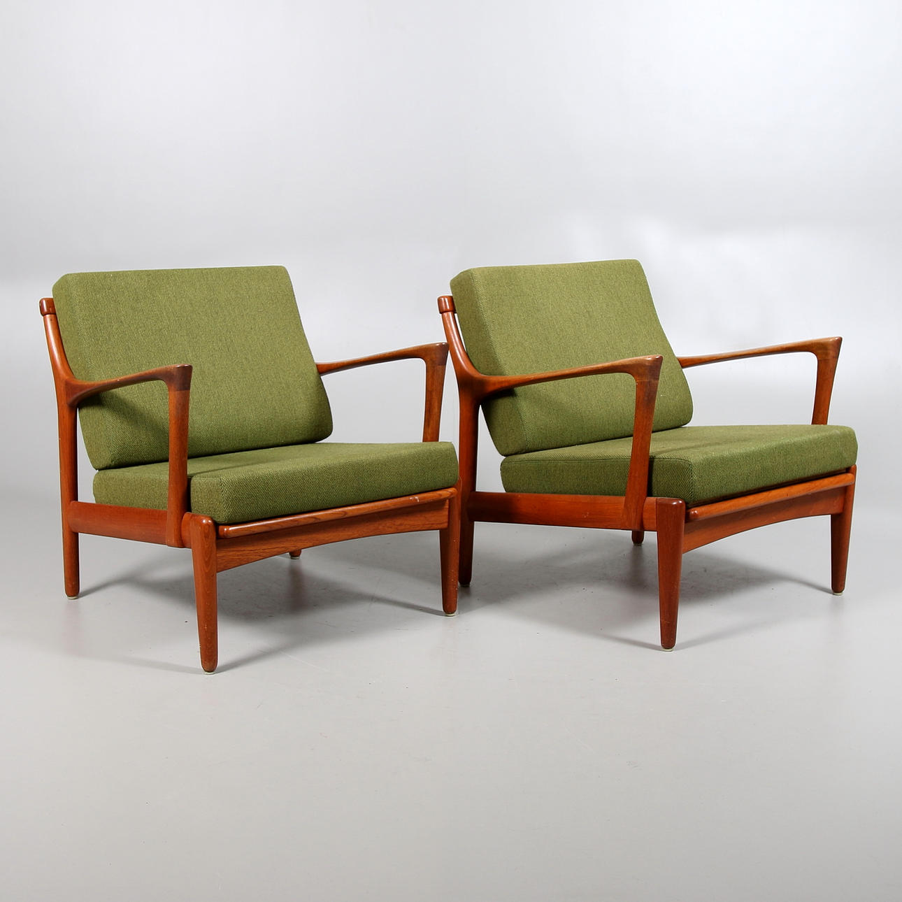 FÅTÖLJER, 1 par, "Kuba", Bertil Fridhagen för Bröderna Andersson, Ekenäs, 1960-tal.