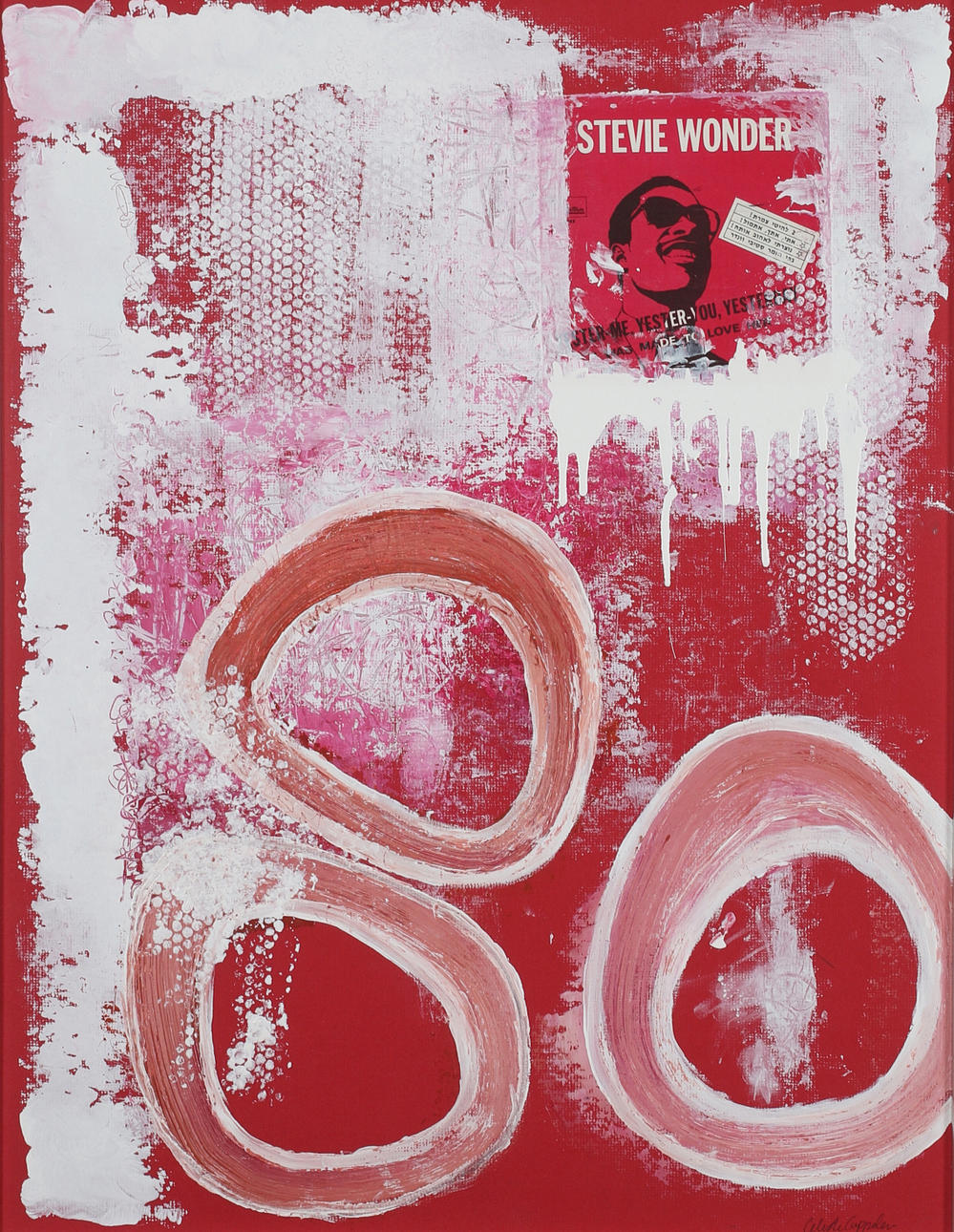 CELESTE CAPPELEN. "Stevie", olja på papper, signerad.